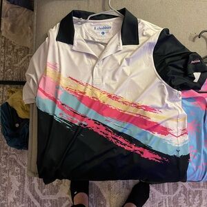 Chubbies golf performance polo in size large.